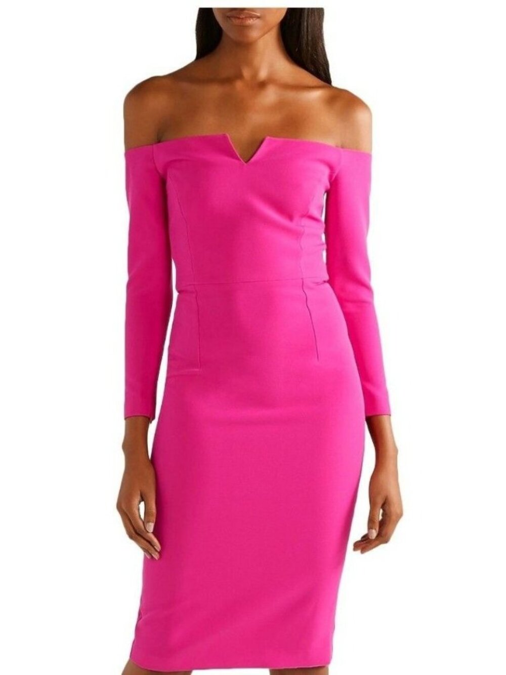 Safiyaa NWT Off Shoulder Pink Sheath Dress 6